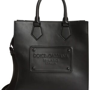 Dolce & Gabbana Black Leather Briefcase